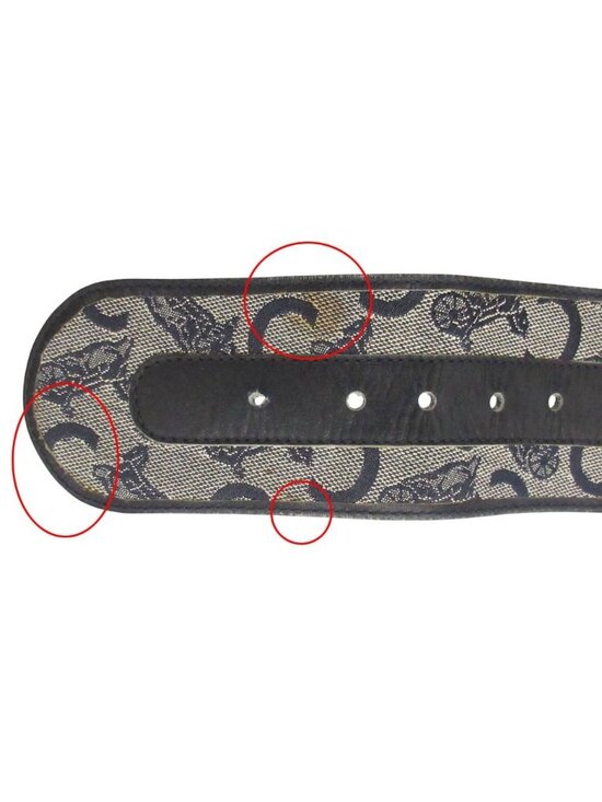 Celine Belt C Macadam Denim Sash Wide Navy main image 5
